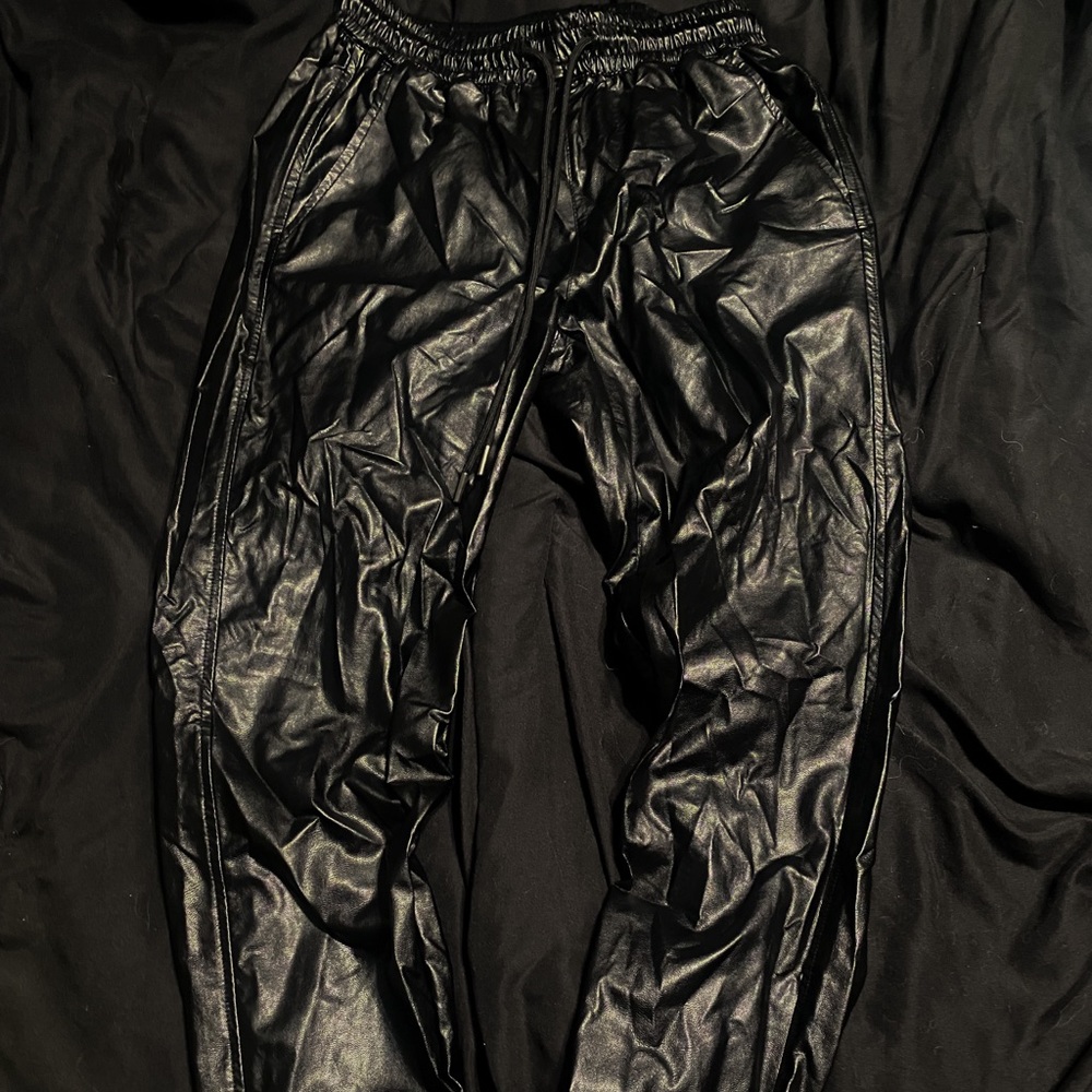 Vegan Leather Joggers Bnwot Sz S